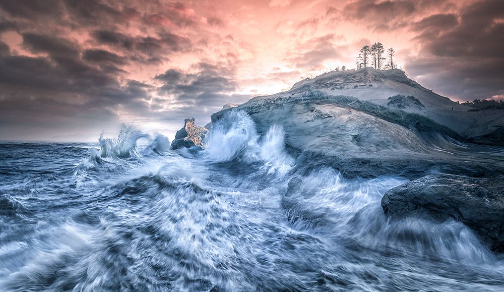 Crashing Sea Cape Kiwanda art print by Larry Deng for $57.95 CAD