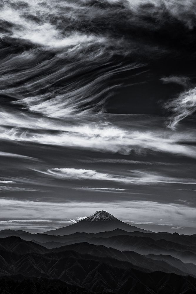 Expressive Clouds And Mt.Fuji art print by Masayuki Nozaki for $57.95 CAD