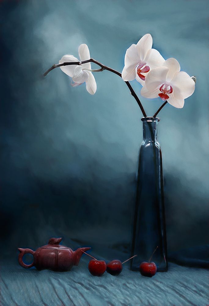 Orchid And Cherry art print by Lydia Jacobs for $57.95 CAD