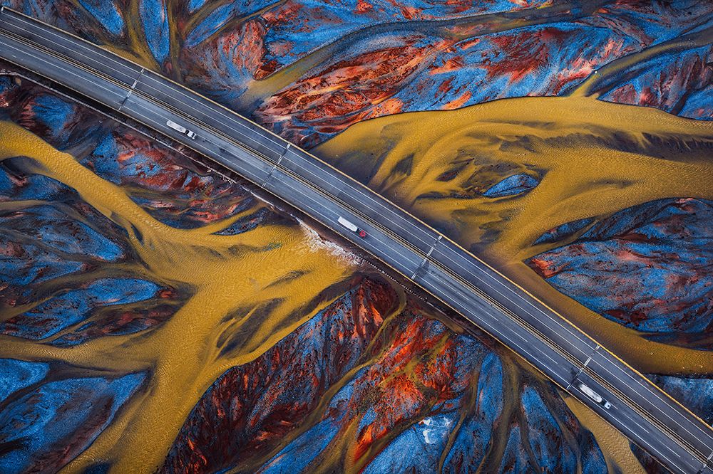 Above The Colorful River art print by Tianqi for $57.95 CAD