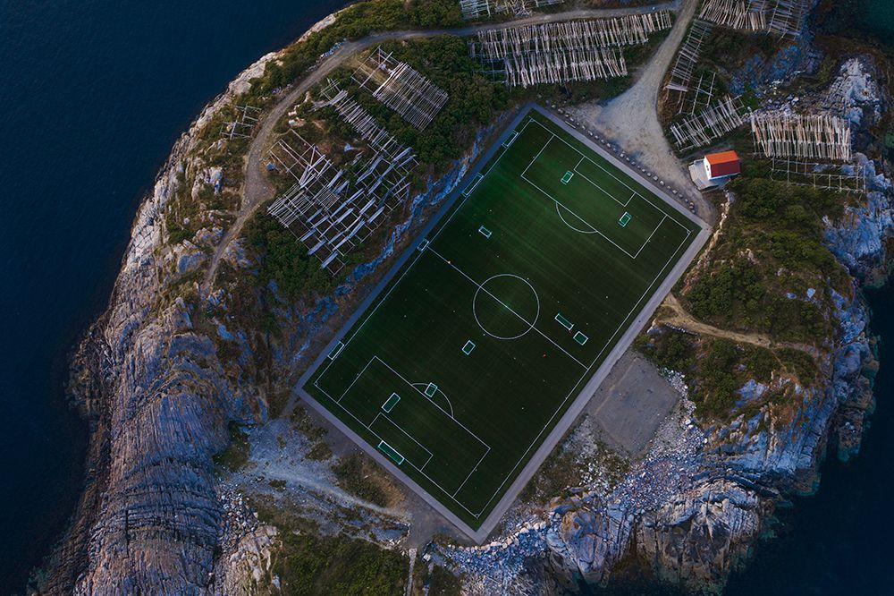 The Furthest Football Field art print by Bingo Z for $57.95 CAD
