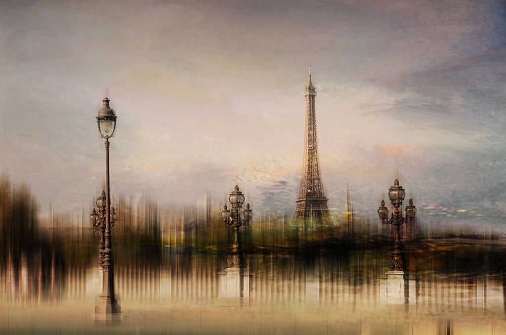 Eiffel Tower Dreamscape art print by Orkidea W. for $57.95 CAD
