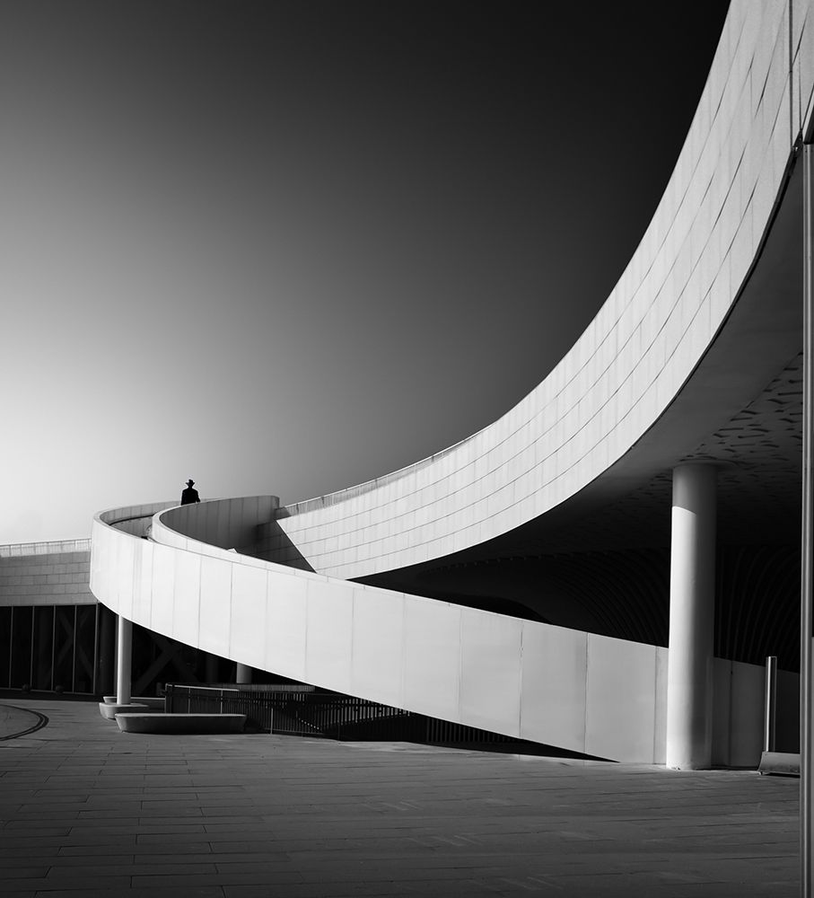 Modern Architectural Curve art print by Jack Huang for $57.95 CAD