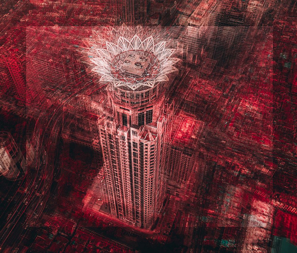 a flower in the urban field art print by Carmine Chiriaco for $57.95 CAD