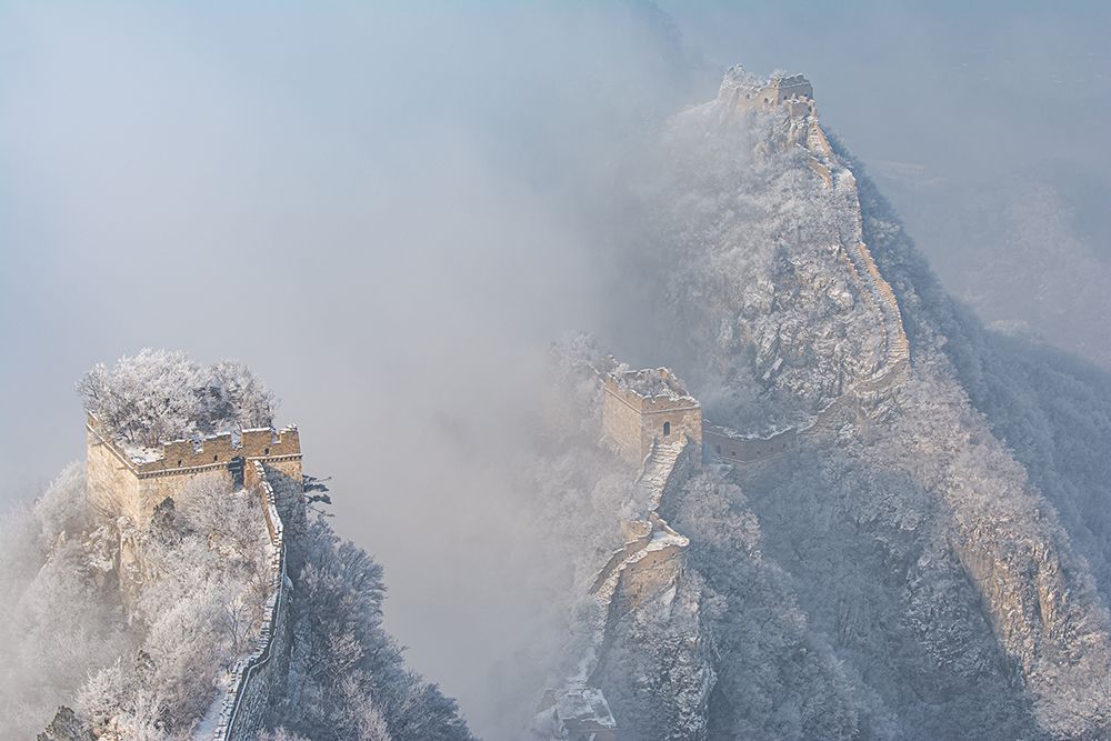 The Great Wall Snowstorm art print by Simoon for $57.95 CAD