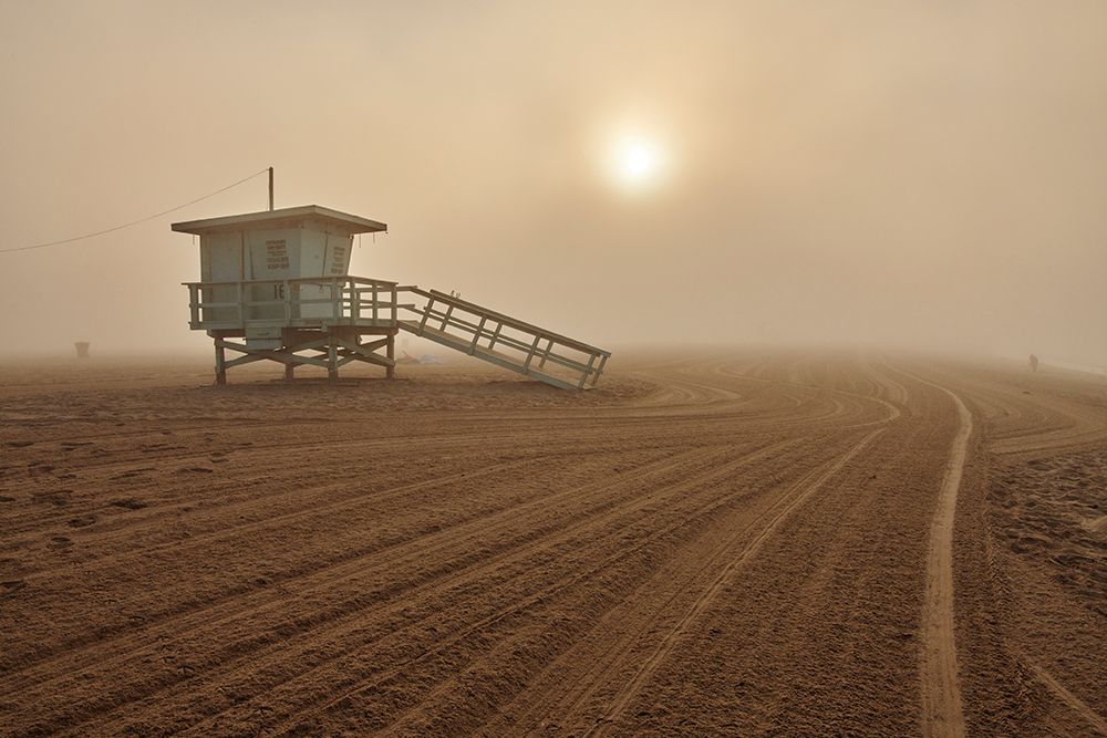 Fog On The Beach - Santa Monica art print by Martin Froyda for $57.95 CAD