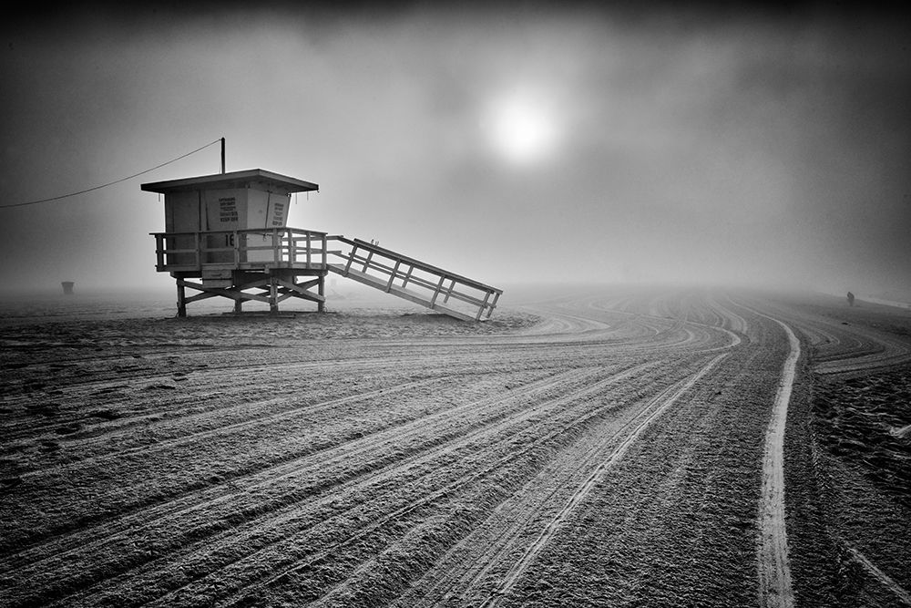 Fog On The Beach - Santa Monica-California art print by Martin Froyda for $57.95 CAD
