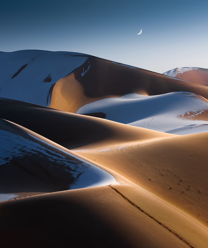 Golden Snow Dunes art print by Shanyewuyu for $57.95 CAD