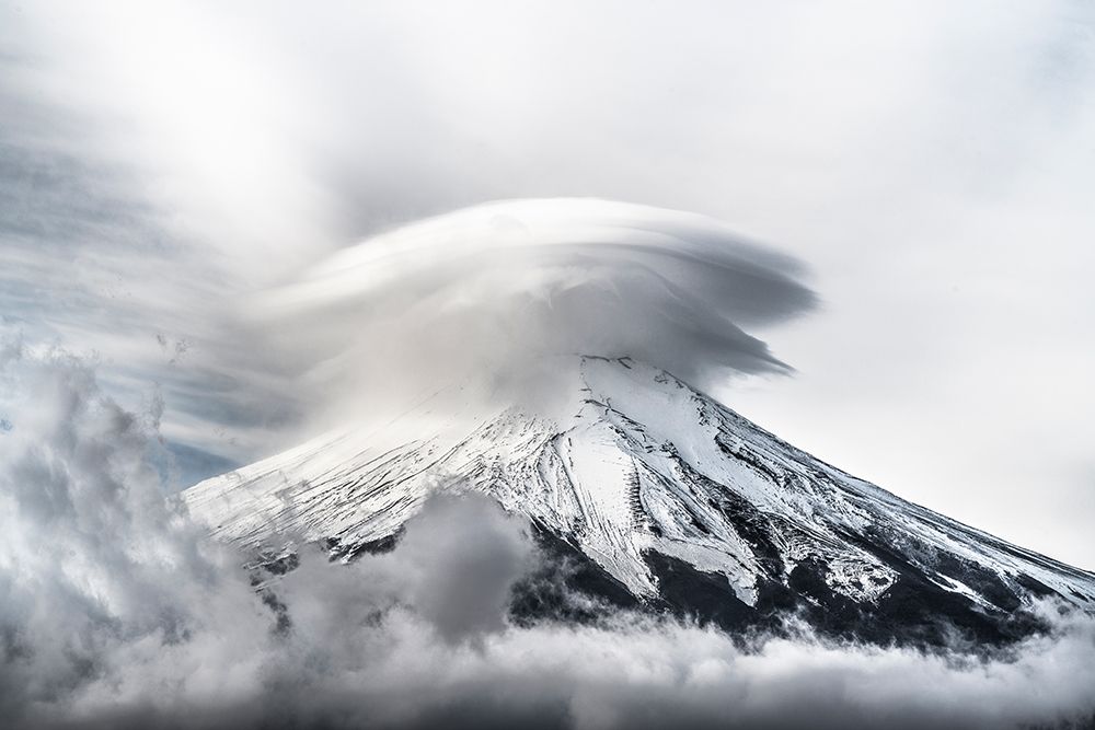 Umbrella Cloud Fuji art print by Takashi Suzuki for $57.95 CAD