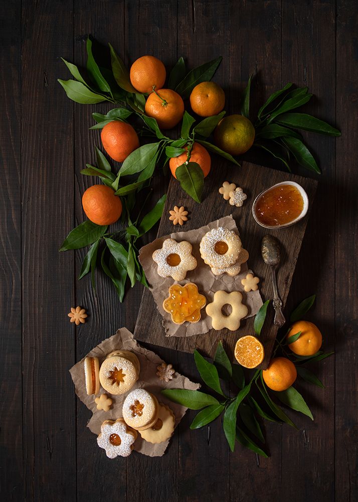 Mandarin Linzer Cookies art print by Diana Popescu for $57.95 CAD