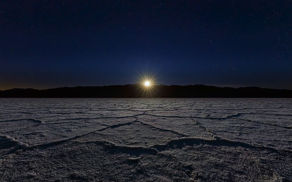 Moonset at Death Valley art print by Hua Zhu for $57.95 CAD