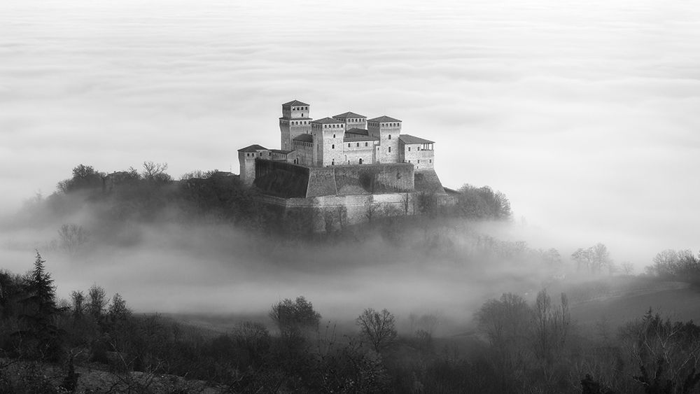 Castle over the fog art print by Elena Mordacci for $57.95 CAD