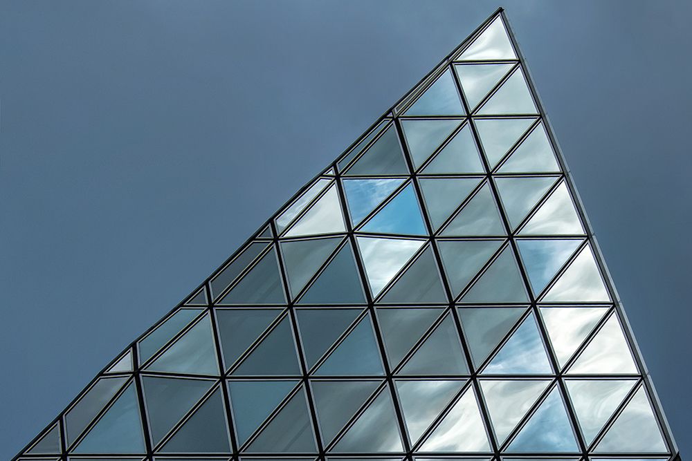 Modern Pyramid art print by Lus Joosten for $57.95 CAD