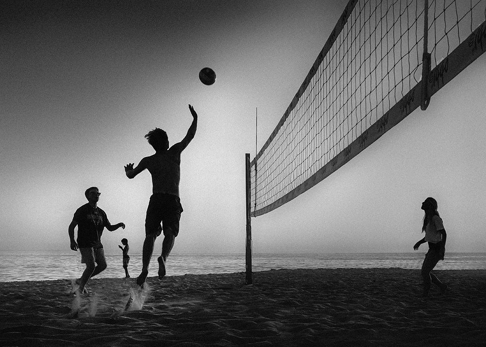 Beach Volleyball art print by Leah Guo for $57.95 CAD