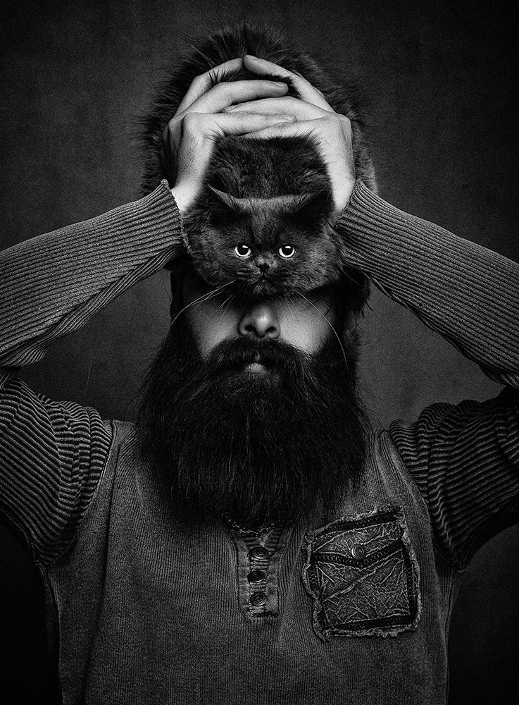 The Cat Eye Man art print by Mahdi for $57.95 CAD