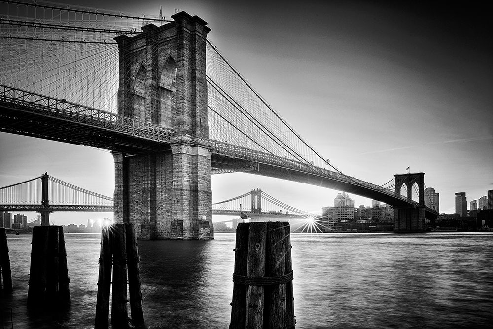 Brooklyn Bridge - Sunrise art print by Martin Froyda for $57.95 CAD