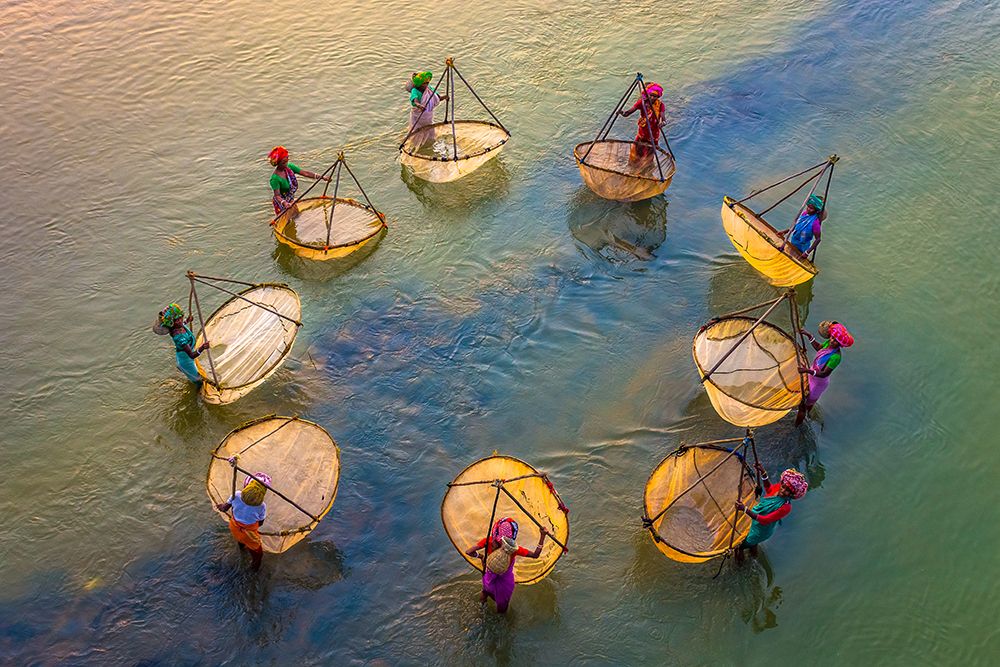 Fisherwomen at Work art print by Saurabh Sirohiya for $57.95 CAD