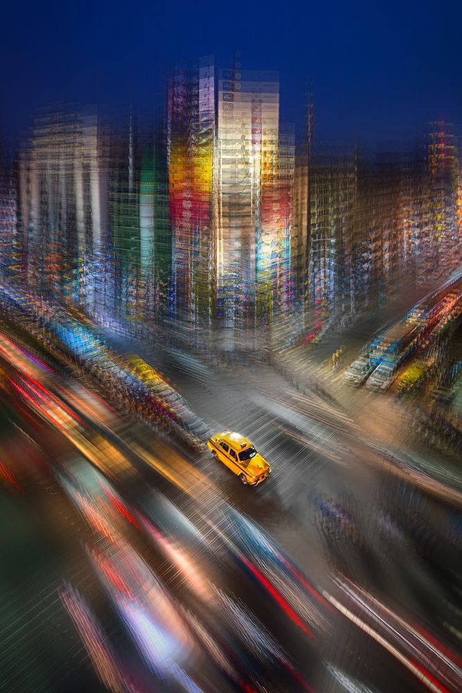 The Yellow Taxi art print by Saurabh Sirohiya for $57.95 CAD