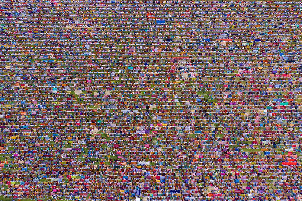Largest Eid congregation art print by Azim Khan Ronnie for $57.95 CAD