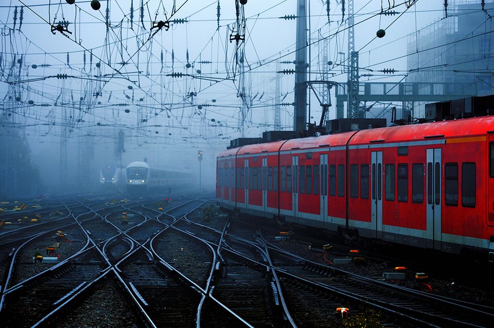 Railroads art print by Alexander Buss for $57.95 CAD
