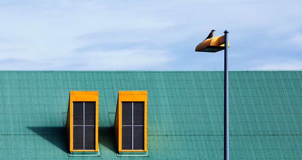 The yellow lamp art print by Leon U for $57.95 CAD
