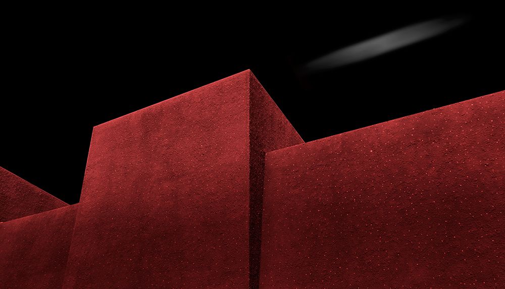 Red Wall art print by Muhammad Almasri for $57.95 CAD