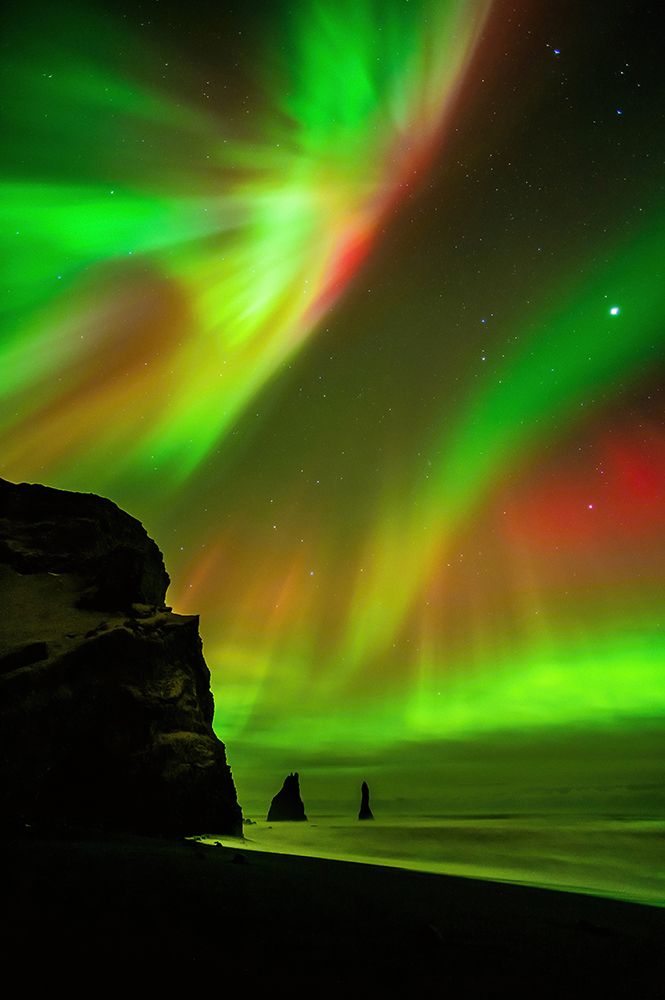 The Northern Lights Are Reflecting In The Ocean art print by Petr Simon for $57.95 CAD