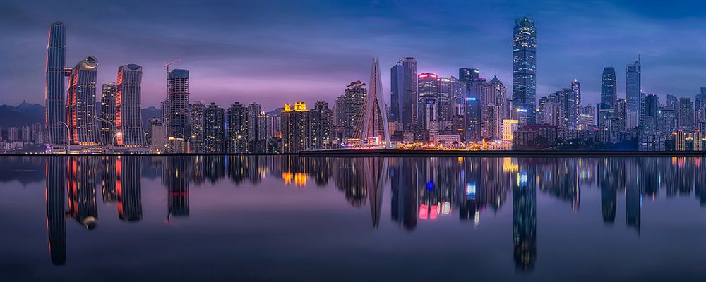 Chongqing Reflection art print by Mei Xu for $57.95 CAD