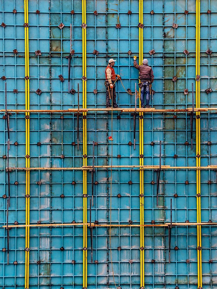 Construction Worker art print by Emir Bagci for $57.95 CAD