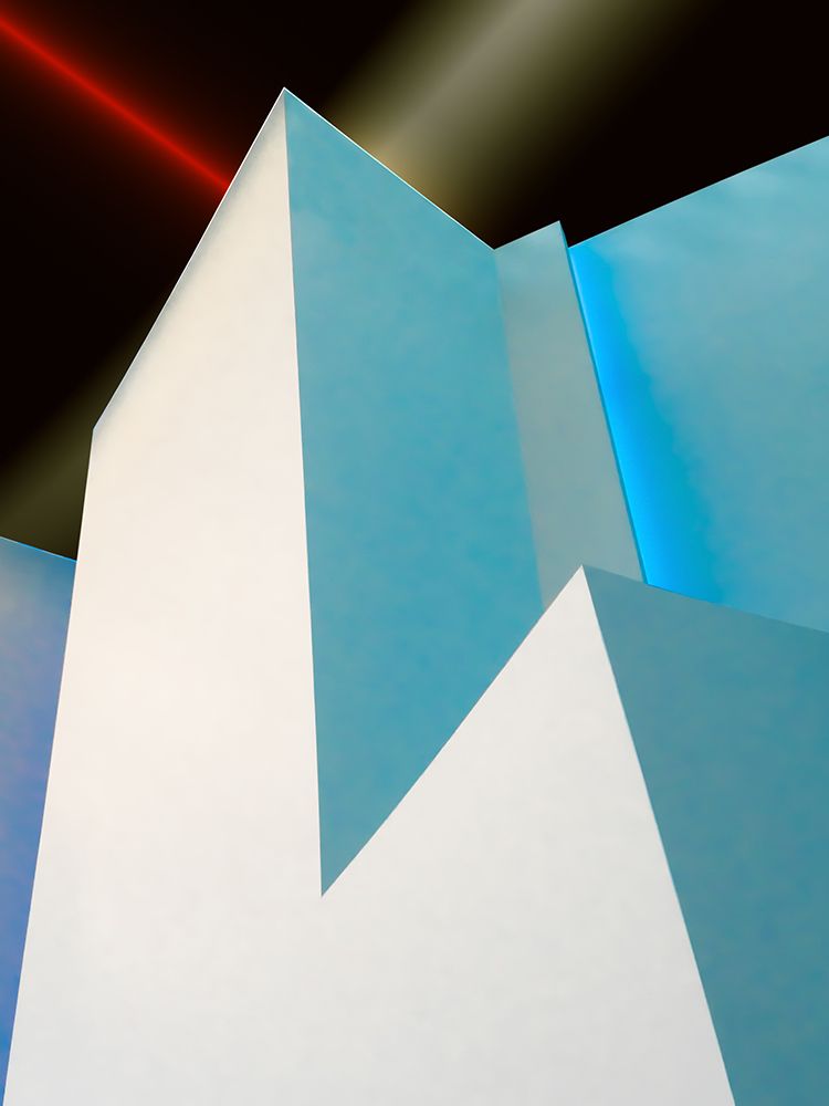 Laser and neon art print by Luc Vangindertael for $57.95 CAD