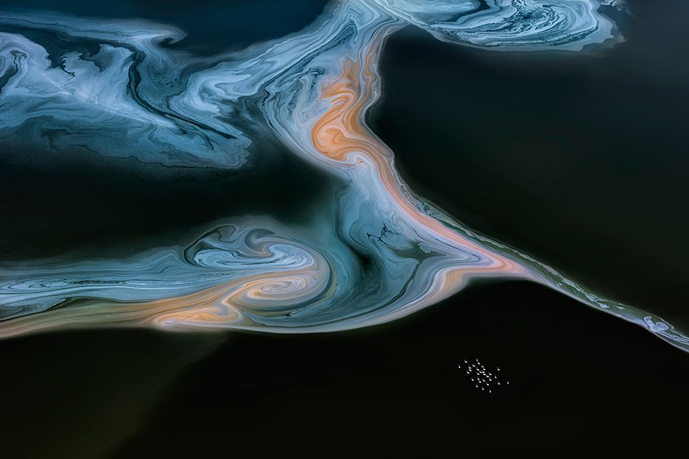 Colorful Lake art print by Jun Zuo for $57.95 CAD