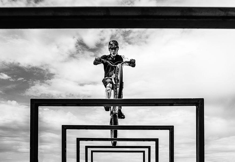 Trial Biker art print by ATTILA SZABO for $57.95 CAD