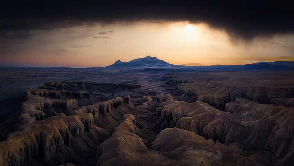 Dusk Of Badland art print by Michael Zheng for $57.95 CAD