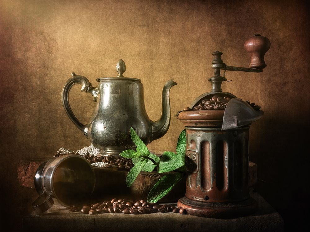 Mint and coffee art print by Cristiano Giani for $57.95 CAD