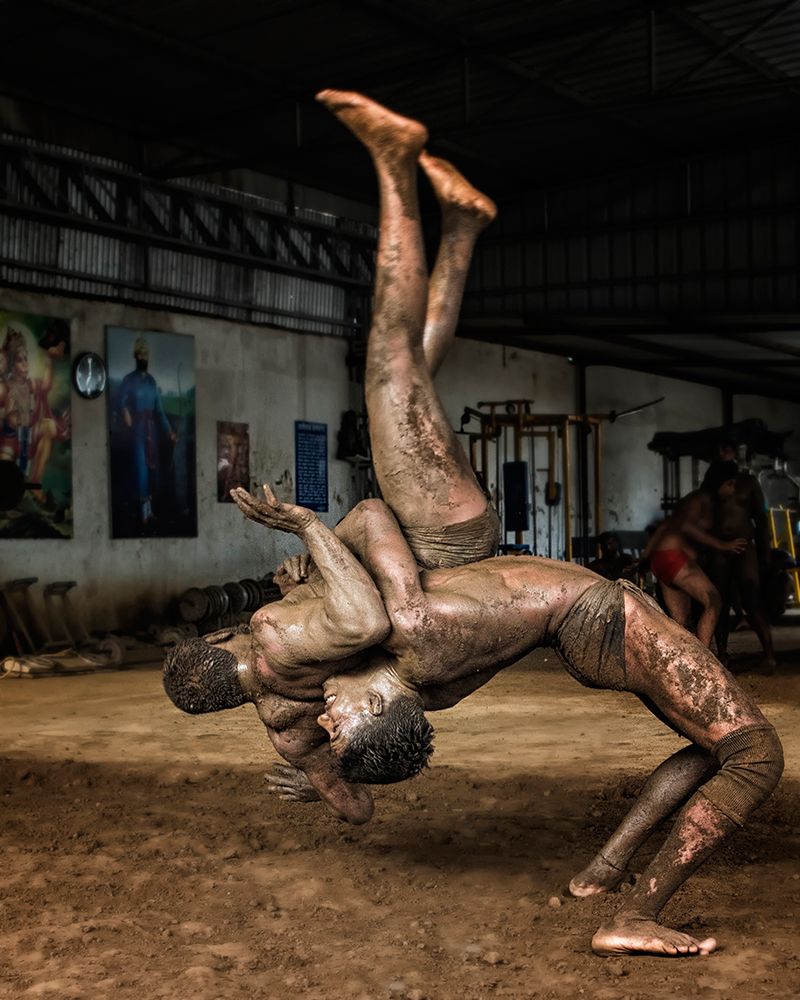 Indian Wrestling art print by Manik Grover for $57.95 CAD