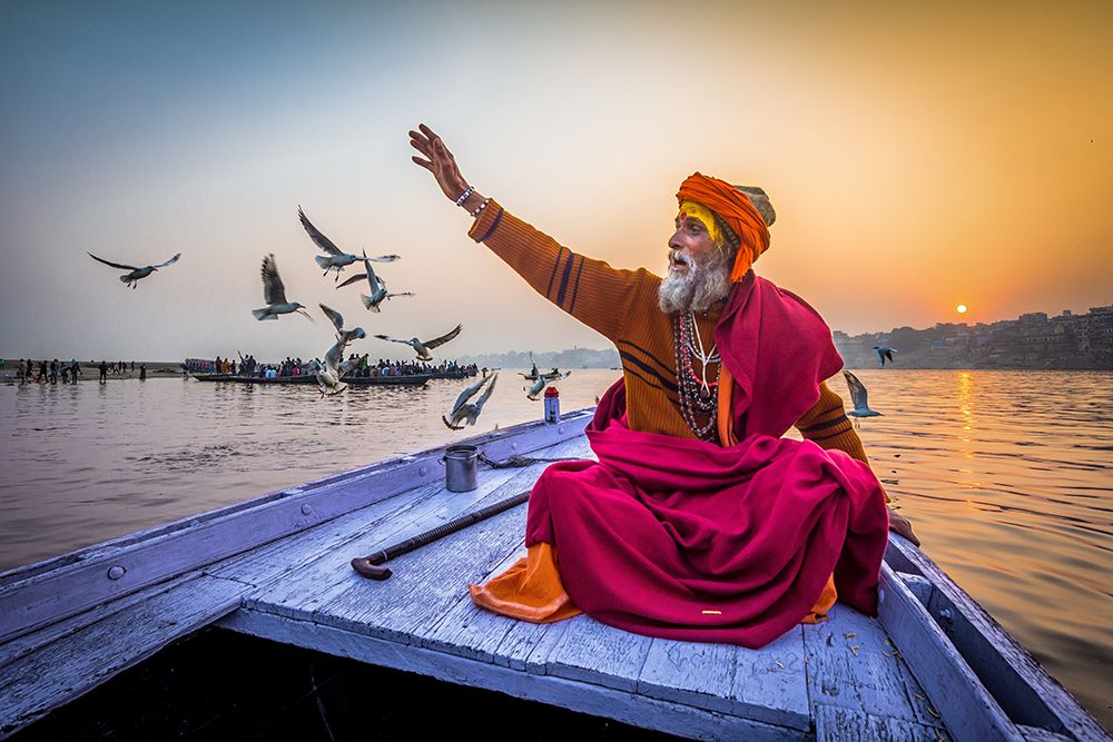 Spiritual Sadhu art print by Saurabh Sirohiya for $57.95 CAD