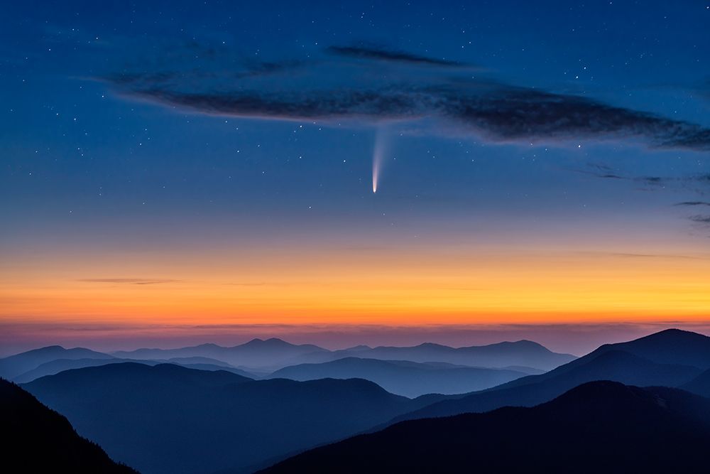 Comet Neowise art print by Hua Zhu for $57.95 CAD