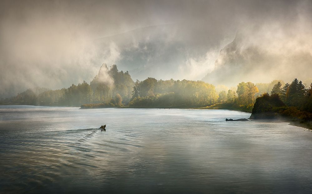 Columbia Gorge Fog art print by Shenshen Dou for $57.95 CAD