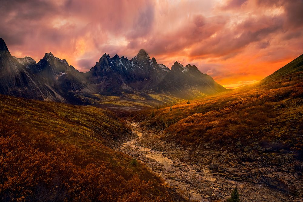 Yukon Sunset art print by Greg Stokesbury for $57.95 CAD
