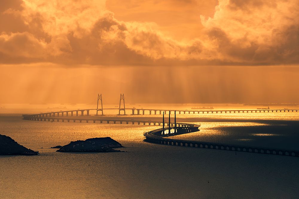 Hong Kong-Zhuhai-Macao Bridge art print by Royhoo for $57.95 CAD