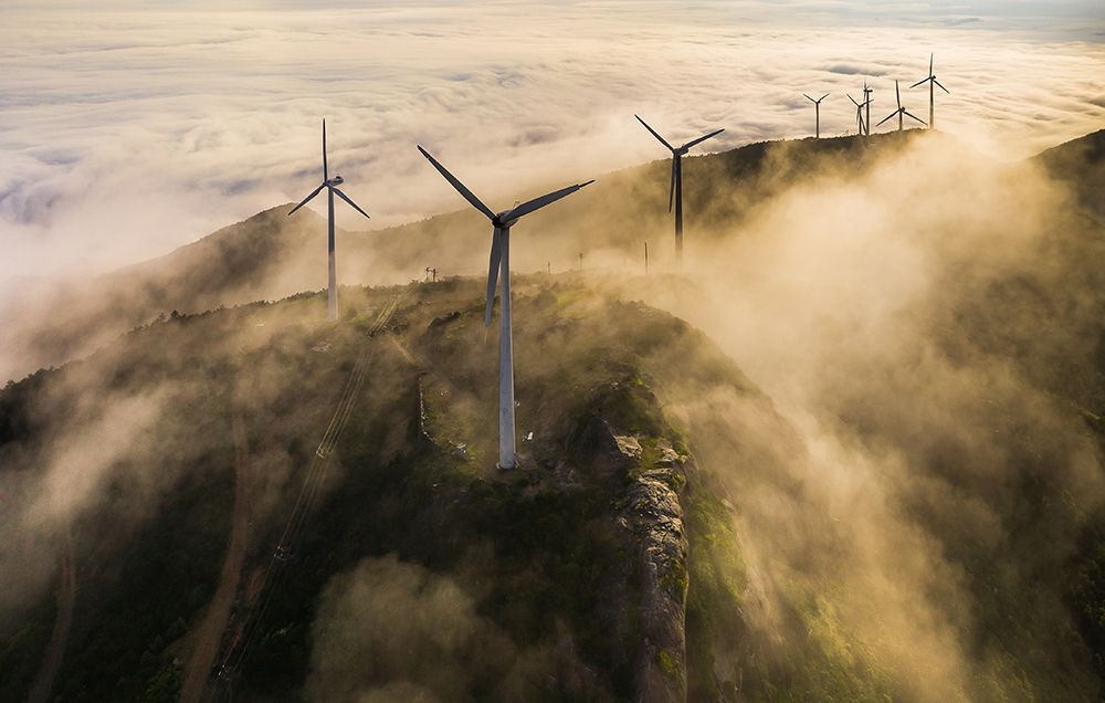 Wind Farm art print by Liaoyuhan for $57.95 CAD