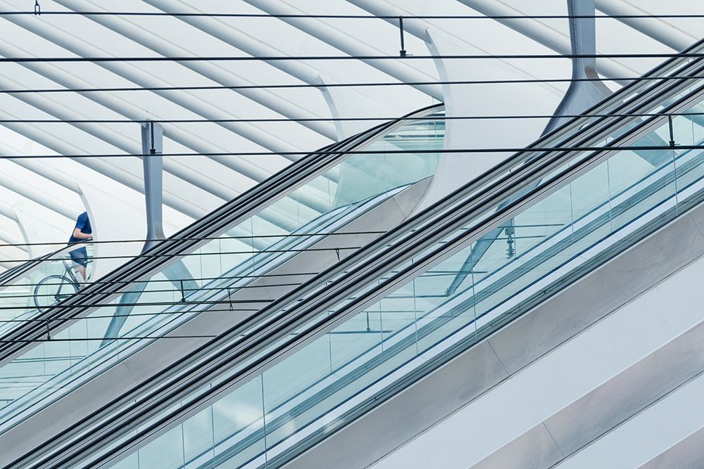 Escalators art print by iso66 for $57.95 CAD