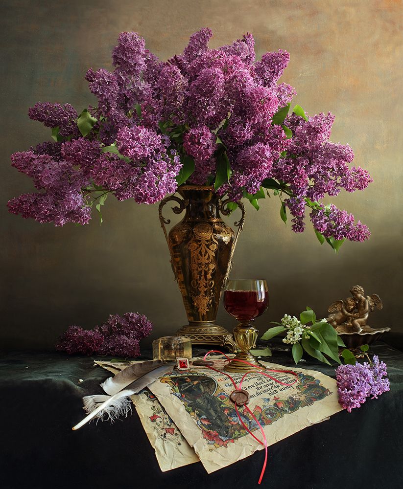 Still Life With Flowers art print by Andrey Morozov for $57.95 CAD