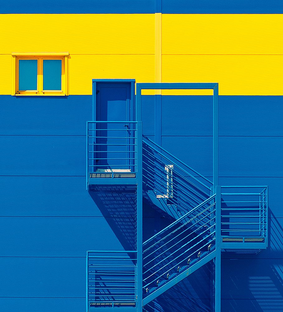 Blue Yellow art print by Igor Bakotic for $57.95 CAD