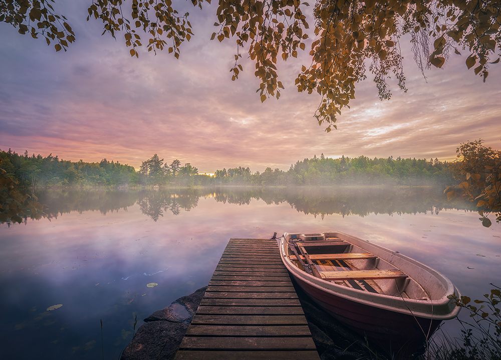 Colorful Lake art print by Christian Lindsten for $57.95 CAD