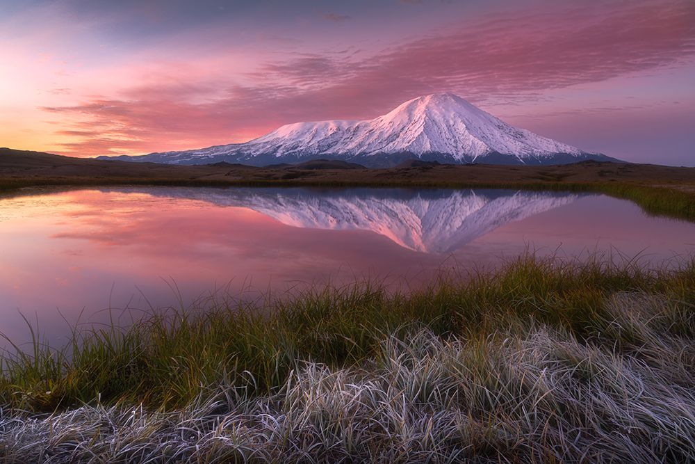 Frosty Morning At Tolbachik Volcano... art print by Alexandr Kukrinov for $57.95 CAD