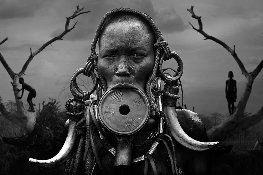 Portrait Woman Mursi art print by Svetlin Yosifov for $57.95 CAD