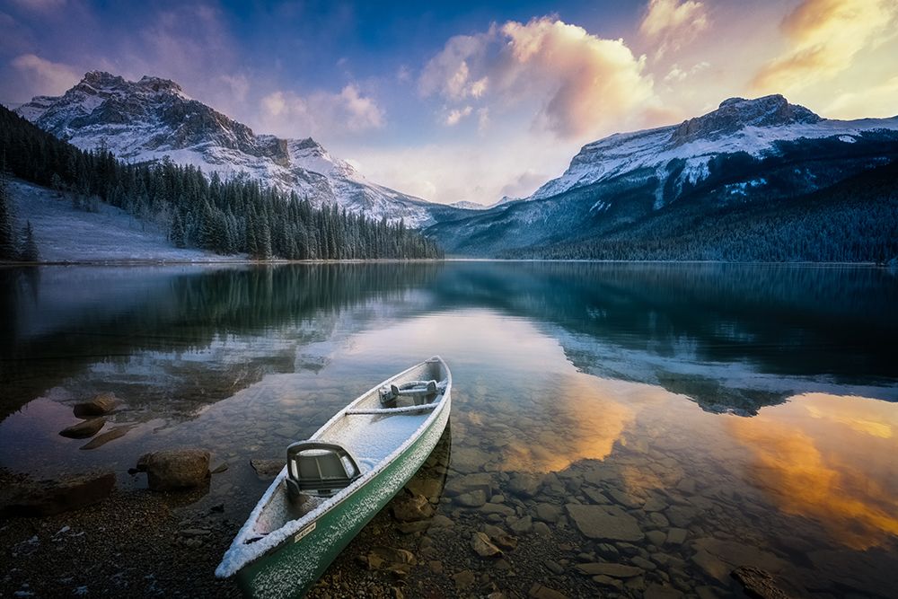 First Snow Emerald Lake art print by Yongnan Li for $57.95 CAD