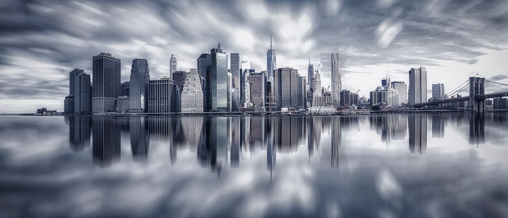 Manhattan Reflection art print by Michael Zheng for $57.95 CAD