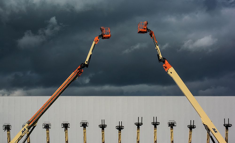 aerial platforms art print by Lus Joosten for $57.95 CAD
